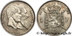 BELGIQUE 1 Franc 50e anniversaire de l’indépendance 1880  TTB+ 
