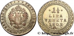 ITALIE - VENISE 1 1/2 Lira frappe au nom de François II 1802 Vienne TB+ 