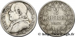 VATICAN ET ÉTATS PONTIFICAUX 2 Lire Pie IX an XXII 1867 Rome