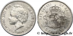 SPAIN 5 Pesetas Alphonse XIII 2e type 1894 Madrid VF 