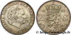 PAYS-BAS 2 1/2 Gulden Juliana 1961 Utrecht TTB+ 