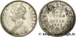 BRITISH INDIA 1 Roupie Victoria 1892  Bombay XF 