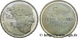 SUISSE 5 Francs 100e anniversaire de la naissance du chef d’orchestre Ernest Ansermet 1983 Berne SUP 