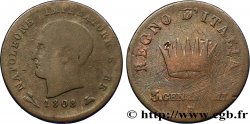 ITALIE - ROYAUME D&nbsp;ITALIE - NAPOLÉON Ier 3 Centesimi  1808 Bologne TB 