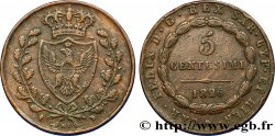 ITALIE - ROYAUME DE SARDAIGNE 5 Centesimi Royaume de Sardaigne type au “L” 1826 Turin TTB 