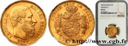 BELGIO 20 Francs Léopold II 1869 Bruxelles
