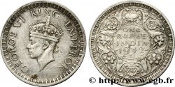 INDES BRITANNIQUES 1 Roupie Georges VI couronné 1942 Bombay TTB 