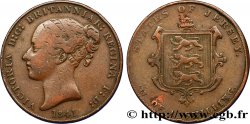 JERSEY 1/13 Shilling Reine Victoria 1841  TB 