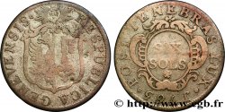 SWITZERLAND - REPUBLIC OF GENEVA 6 Sols 1765  VF/XF 