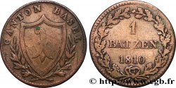 SUISSE - CONFÉDÉRATION HELVÉTIQUE - CANTON DE BÂLE 1 Batzen - Canton de Bâle 1810 