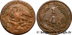 MEXIQUE 1/4 Real Aigle 1836 Mexico TB+ 