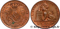 BELGIQUE 5 Centimes Léopold Ier 1850  SUP 