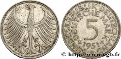 GERMANY 5 Mark aigle 1951 Munich