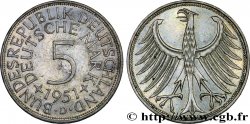 DEUTSCHLAND 5 Mark aigle
 1951 Munich