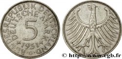 DEUTSCHLAND 5 Mark aigle 1951 Stuttgart