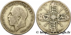ROYAUME-UNI 1 Florin Georges V / emblème 1921  TB 