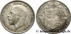 REINO UNIDO 1/2 Crown Georges V / blason 1927 