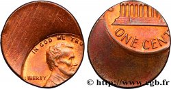 ÉTATS-UNIS D&nbsp;AMÉRIQUE 1 Cent Lincoln fautée décentrée n.d.  SUP 