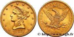 ÉTATS-UNIS D AMÉRIQUE 10 Dollars or  Liberty  1899 Philadelphie