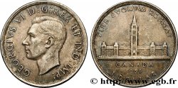 CANADA 1 Dollar Georges VI / visite royale au parlement 1939  TTB 