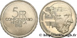 SCHWEIZ 5 Francs 100e anniversaire de la naissance du chef d’orchestre Ernest Ansermet 1983 Berne VZ 
