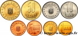 RUMÄNIEN Lot de 4 monnaies 1 Ban, 5, 10 et 50 Bani 2005 