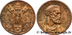 VATICAN ET ÉTATS PONTIFICAUX 10 Centesimi frappe au nom de Pie XI an XIII / Saint Paul 1934 Rome TTB 