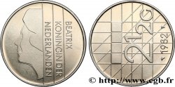 PAYS-BAS 2 1/2 Gulden reine Beatrix 1982 Utrecht SPL 