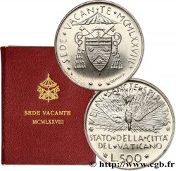 VATICAN AND PAPAL STATES 500 Lire premier Sede Vacante Colombe 1978 Rome