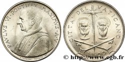 VATIKANSTAAT UND KIRCHENSTAAT 500 Lire Paul VI an V / Saint Pierre et Saint Paul 1967 Rome