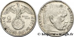 ALLEMAGNE 2 Reichsmark Maréchal Paul von Hindenburg 1937 Berlin