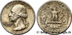 UNITED STATES OF AMERICA 1/4 Dollar Georges Washington 1961 Denver XF 