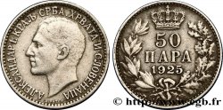 JUGOSLAWIEN 50 Para Alexandre Ier 1925 Poissy SS 