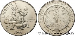 ÉTATS-UNIS D AMÉRIQUE 1/2 Dollar Centenaire des Jeux Olympiques, Base-Ball 1995 San Francisco - S