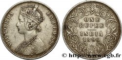 BRITISCH-INDIEN 1 Roupie Victoria 1890  Bombay
