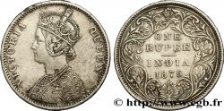 BRITISH INDIA 1 Roupie Victoria 1875 Bombay