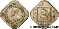 BRITISH INDIA 2 Annas Georges V 1918 Calcutta