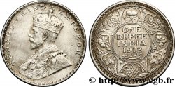 INDES BRITANNIQUES 1 Roupie Georges V 1912 Calcutta