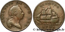 BERMUDES 1 Penny Georges III 1793  TB 