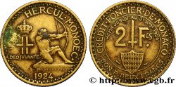 MONACO 2 Francs émission du Crédit Foncier de Monaco 1924 Poissy SS 
