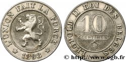 BELGIQUE 10 Centimes lion légende française 1898  TTB 