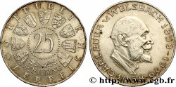 AUTRICHE 25 Schilling emblème / 100e anniversaire de la naissance du chimiste Carl Auer von  Welsbach 1958  SUP 
