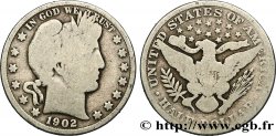 UNITED STATES OF AMERICA 1/2 Dollar Barber 1902 Philadelphie