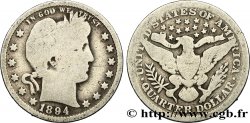 UNITED STATES OF AMERICA 1/4 Dollar Barber 1894 Philadelphie