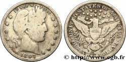 ÉTATS-UNIS D AMÉRIQUE 1/4 Dollar Barber 1897 Philadelphie