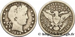 UNITED STATES OF AMERICA 1/4 Dollar Barber 1899 Philadelphie