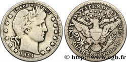 ÉTATS-UNIS D&nbsp;AMÉRIQUE 1/4 Dollar Barber 1914 Denver - D