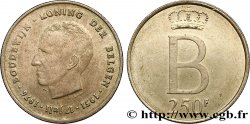 BELGIQUE 250 Francs jubilé d’argent du roi Baudouin légende flamande 1976 Bruxelles