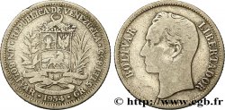 VENEZUELA 1 Bolivar Simon Bolivar 1954 Philadelphie TB+ 