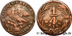 MEXIQUE 1/4 Real Aigle 1836 Mexico